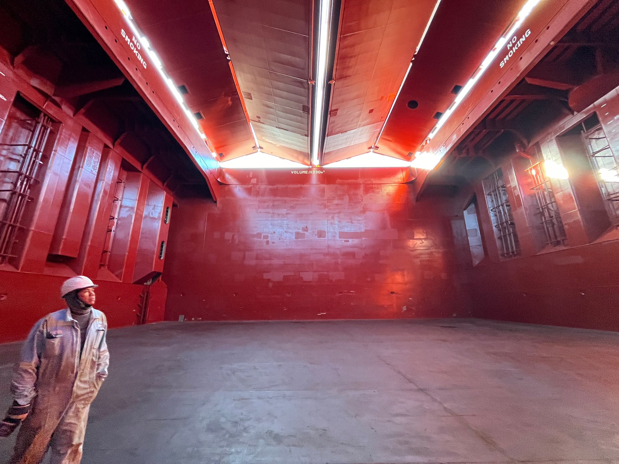 Man in marine vessel
